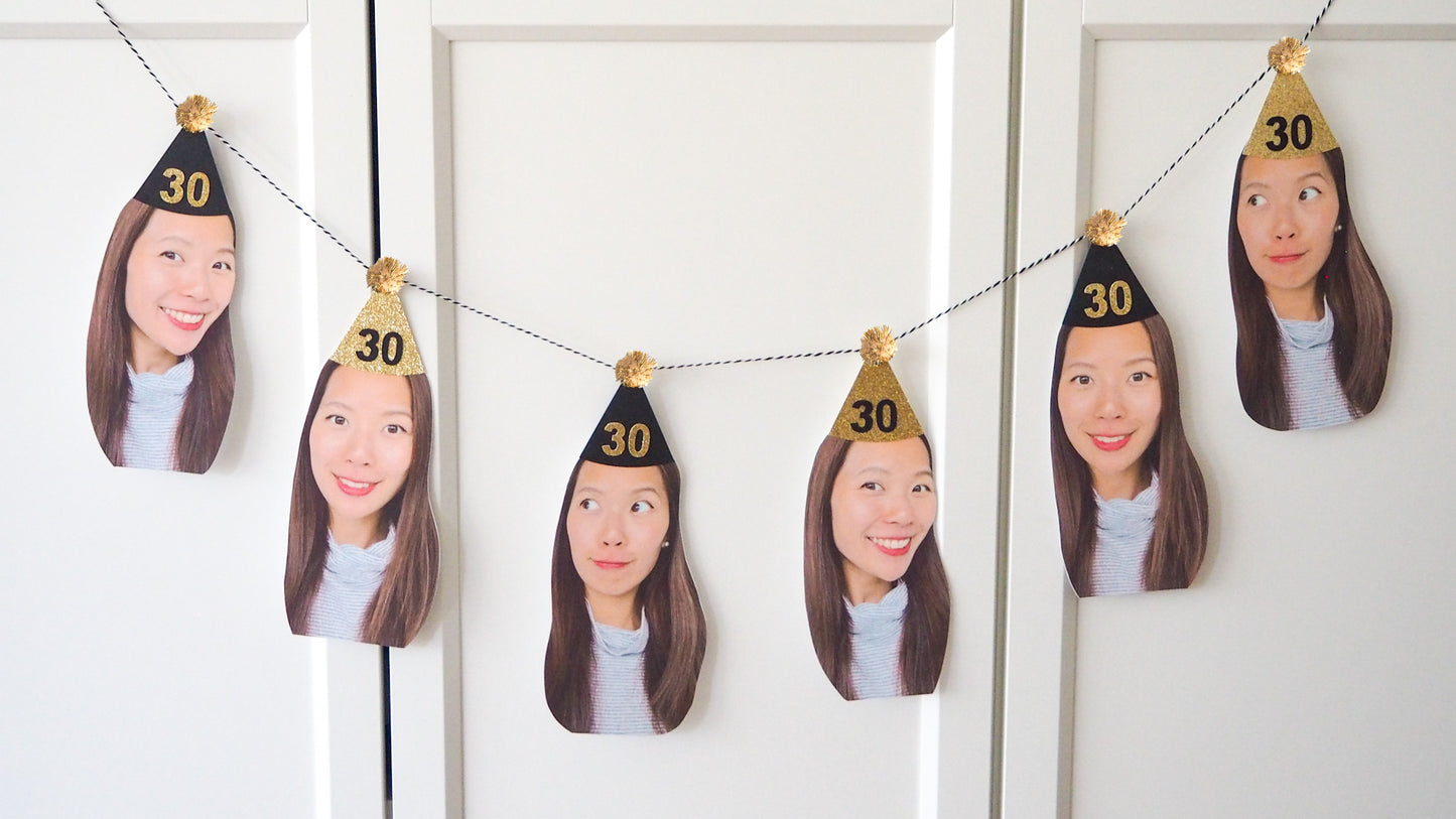 Personalised Banner- Black & Gold