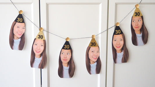 Personalised Banner- Black & Gold