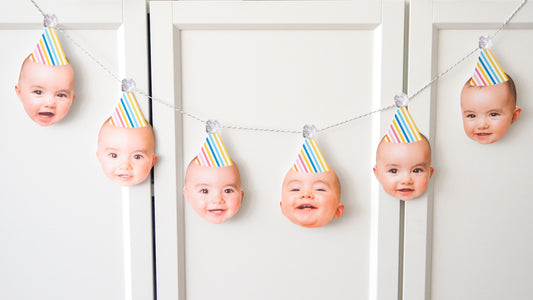 Personalised Banner- Stripe Silver