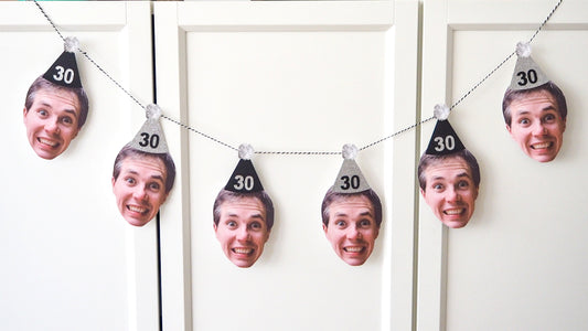 Personalised Banner- Black & Silver