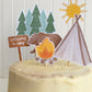 Camping Cake Topper