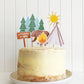 Camping Cake Topper