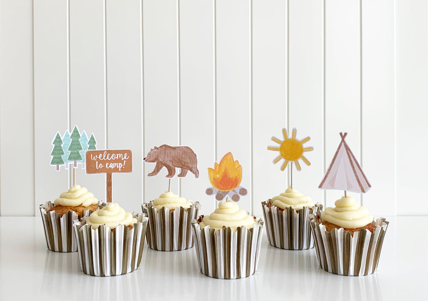 Camping Cupcake Topper