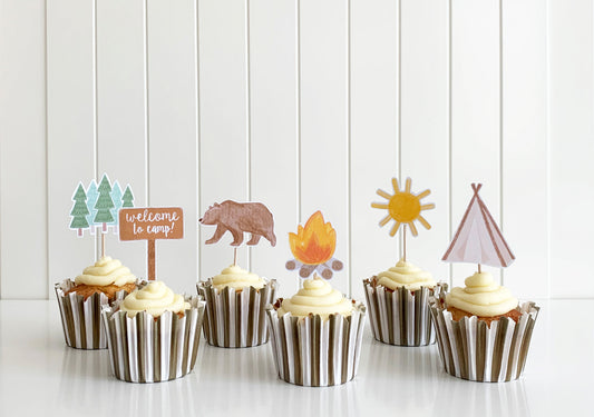 Camping Cupcake Topper