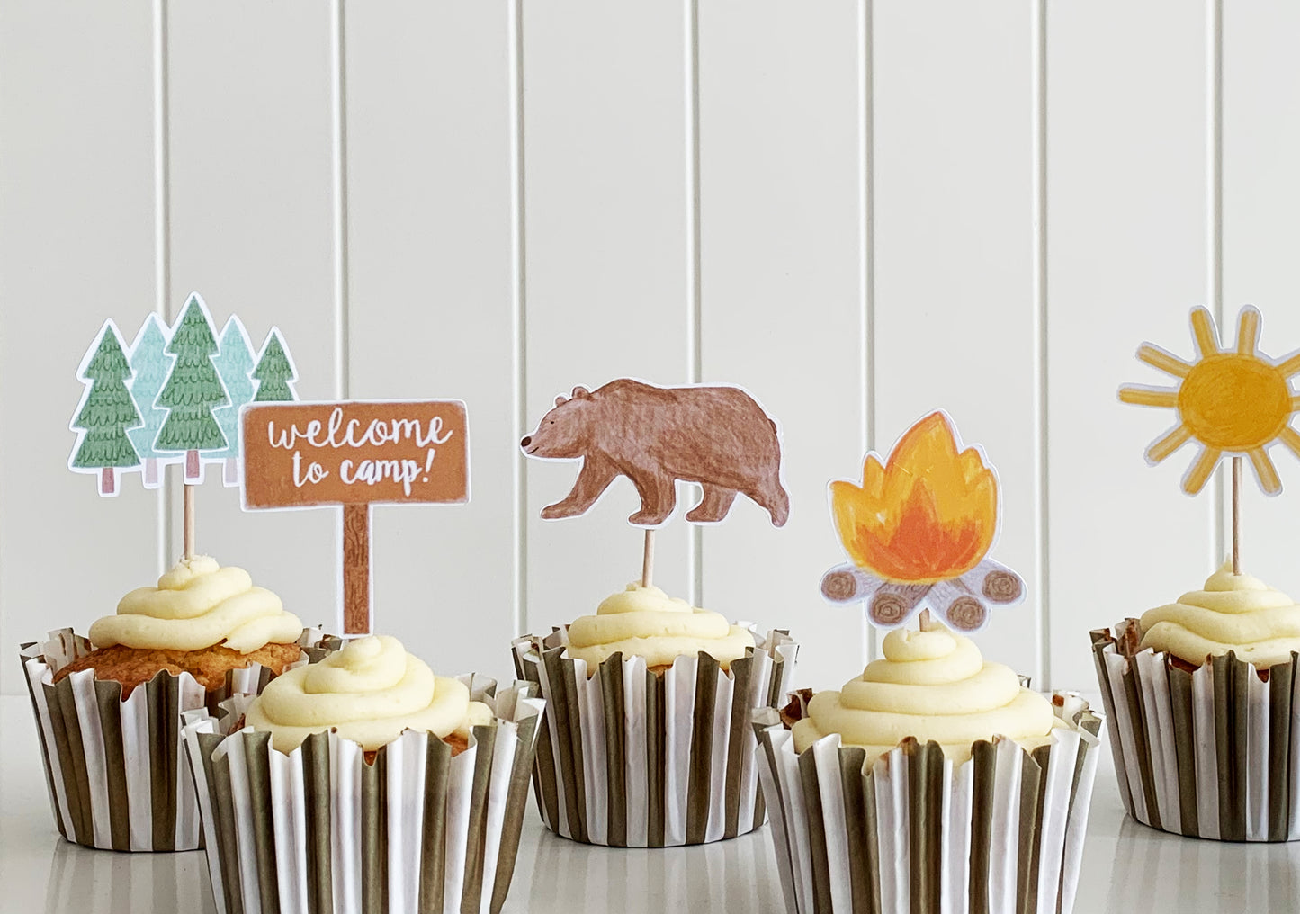 Camping Cupcake Topper