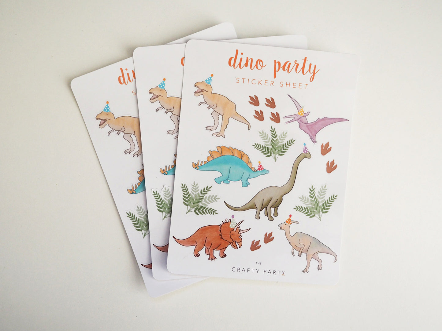 Sticker Sheet - Dino