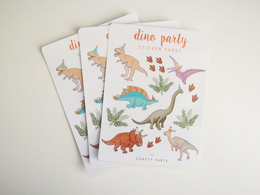 Sticker Sheet - Dino