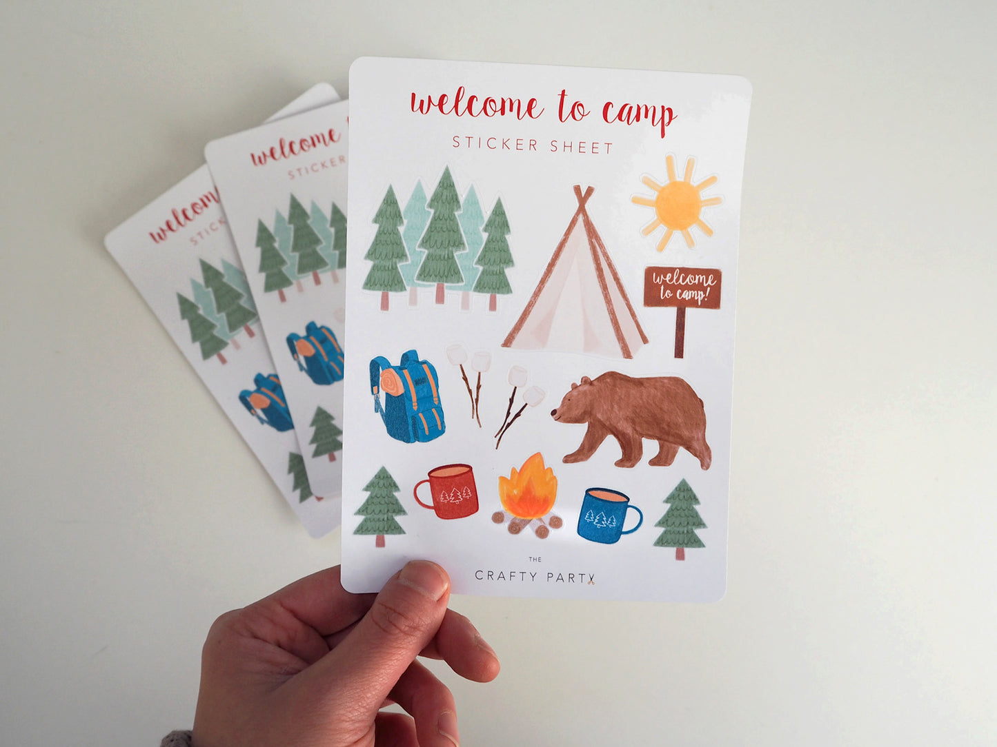 Sticker Sheet - Camp