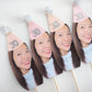 Personalised Face Cupcake Topper - Pink & Silver