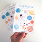 Sticker Sheet - Space