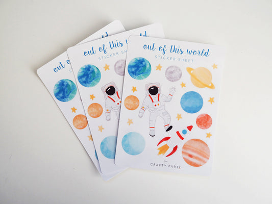 Sticker Sheet - Space