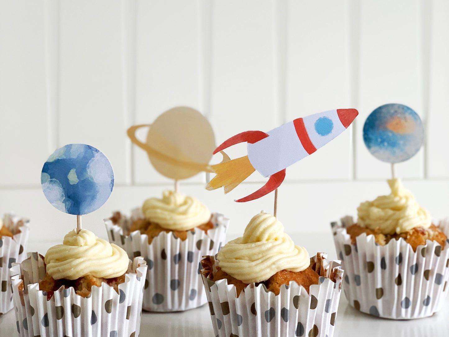 Space Cupcake Topper